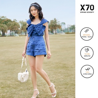 Áo Kiểu Nữ Kiểu Dáng Croptop Thiết Kế Nơ Thời Trang X70 - 00560023