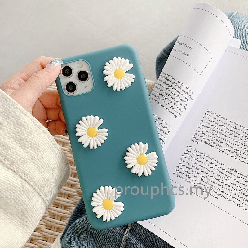 Ốp Lưng Tpu Mềm In Hình Hoa Cúc 3d Cho Oppo A1K A71 A71K A77 Realme 5 6 Pro 5i 5s Narzo 20 Pro | BigBuy360 - bigbuy360.vn