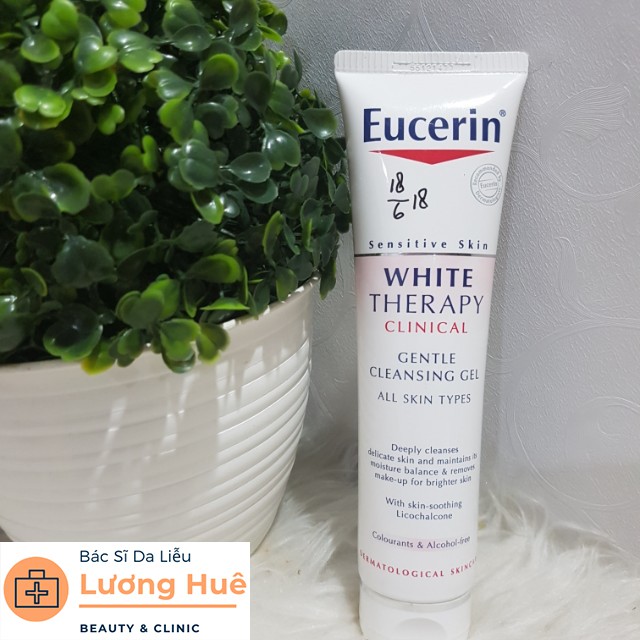 ✔️【Chính hãng】⭐Sữa Rửa Mặt Tạo Bọt Trắng Da Eucerin White Therapy Clinical Gentle Cleansing Foam 150g