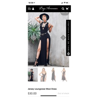 Đầm Maxi Thun Xẻ Tà