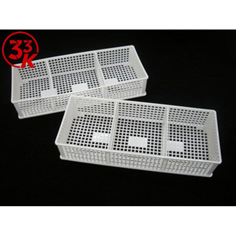 Khay đựng vật dụng chia ngăn dạng lưới màu trắng Sanada vách ngăn có thể tháo rời Nhật Bản - Tetuchan Store