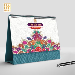 Lịch Bàn Tô Màu Tân Sửu 2021 | Hoa Văn Đại Việt
