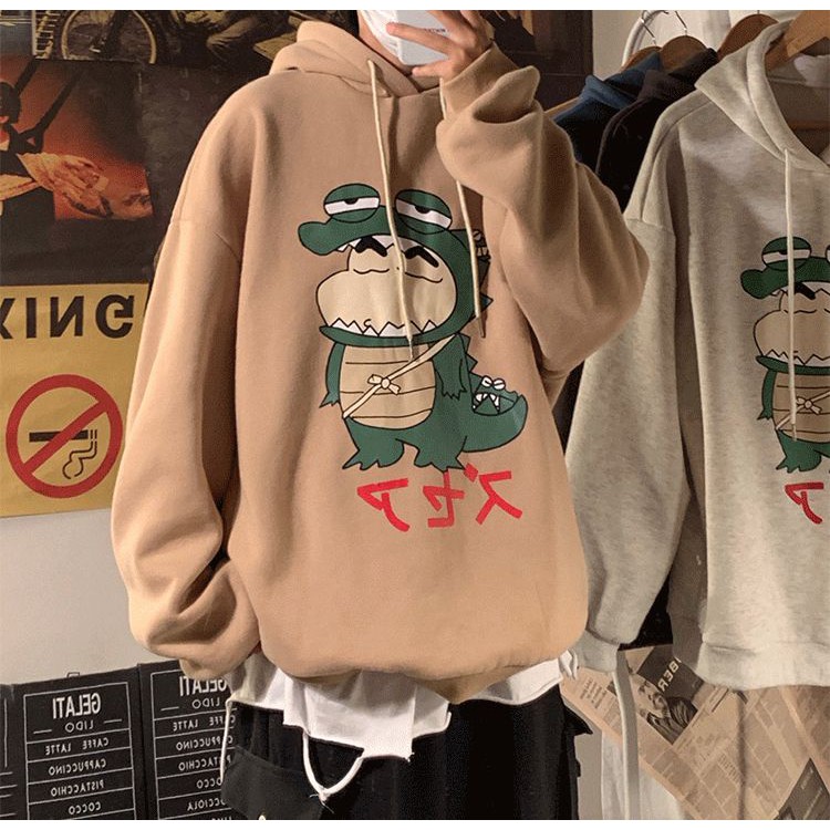 ÁO HOODIE NÓN CHUI TRÙM ĐẦU NAM NỮ CHẤT VẢI NỈ HÀNG FREESIZE 1 CỠ FORM DÁNG RỘNG DƯỚI 65KG MẶC VỪA (CẬU BÉ SHIN) K21 | BigBuy360 - bigbuy360.vn