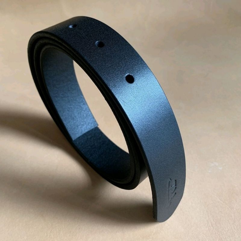 Thắt Lưng Nam Da Bò Nguyên Tắm TMITA01 Bản 3.4cm Đụt Lổ không mặt khóa Bảo Hành 12 tháng hai màu đen nâu