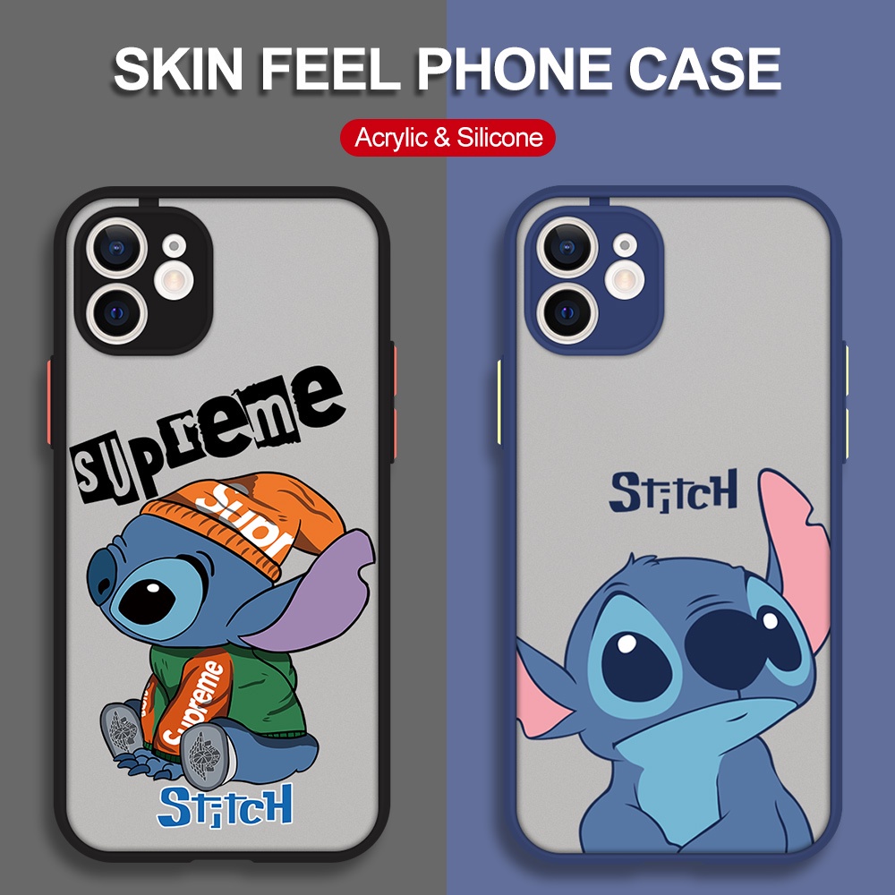 NOHON Case For IPHONE 13 12 11 PRO MAX MINI XS XR 8 PLUS SE 2020 7 6S STITCH skin feel Anti-Scratch Non-Slip Back Cover