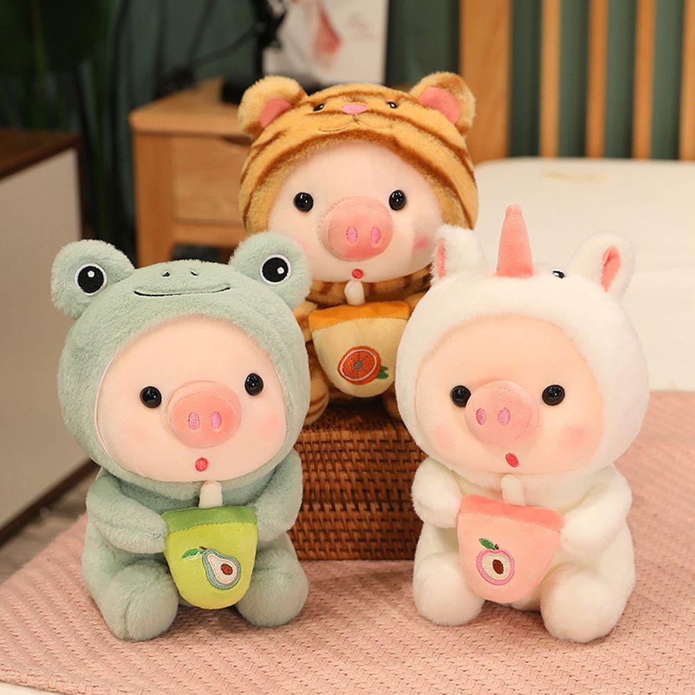 Đồ chơi nhồi bông Hình Chú Heo Mặc Đồ Ngủ Dễ Thương Cho Bé