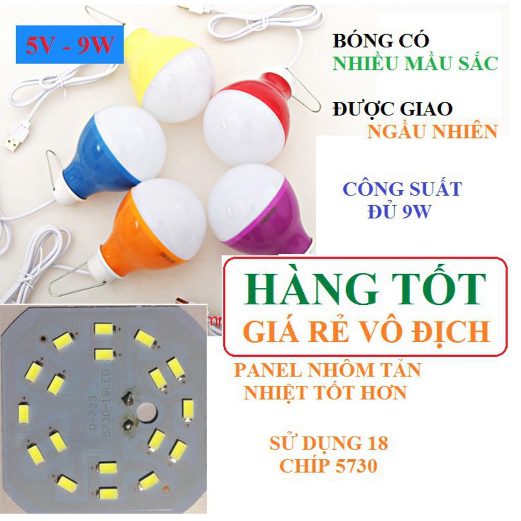 Bóng đèn LED 5v - đủ 9w