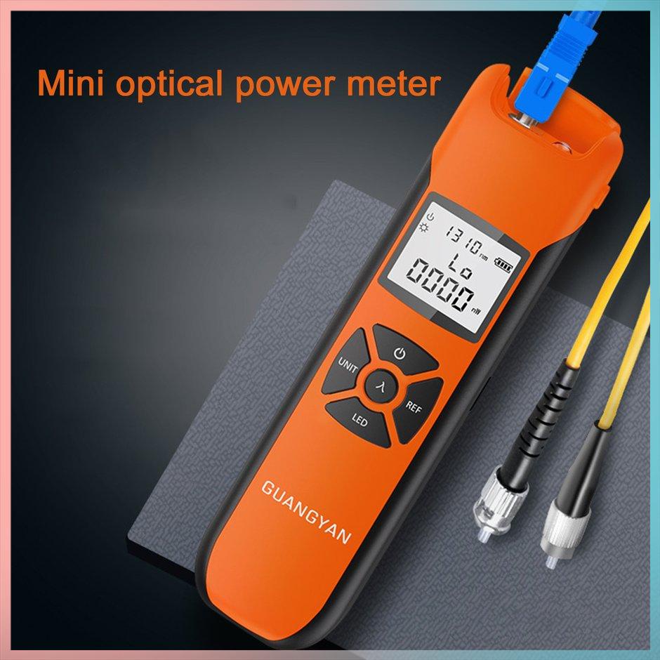 【giao hàng hôm nay>>>Mini Optical Power Meter FC/SC/ST Universal Port High Precision USB Rechargeable Fiber Optic Power Meter With FlashLight