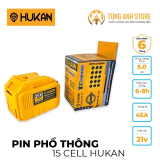 Pin Máy Khoan, Siết Bulong HuKan 15cell chính hãng.