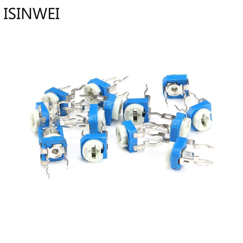 Bộ 20 chiết áp tinh chỉnh RM065 100 200 500 1K 2K 5K 10K 20K 50K 100K 200K 500K 1M ohm chuyên dụng