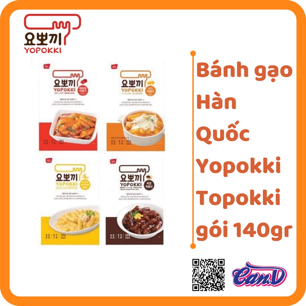 (Nhiều vị) Bánh gạo Hàn Quốc Yopokki Topokki gói 140gr