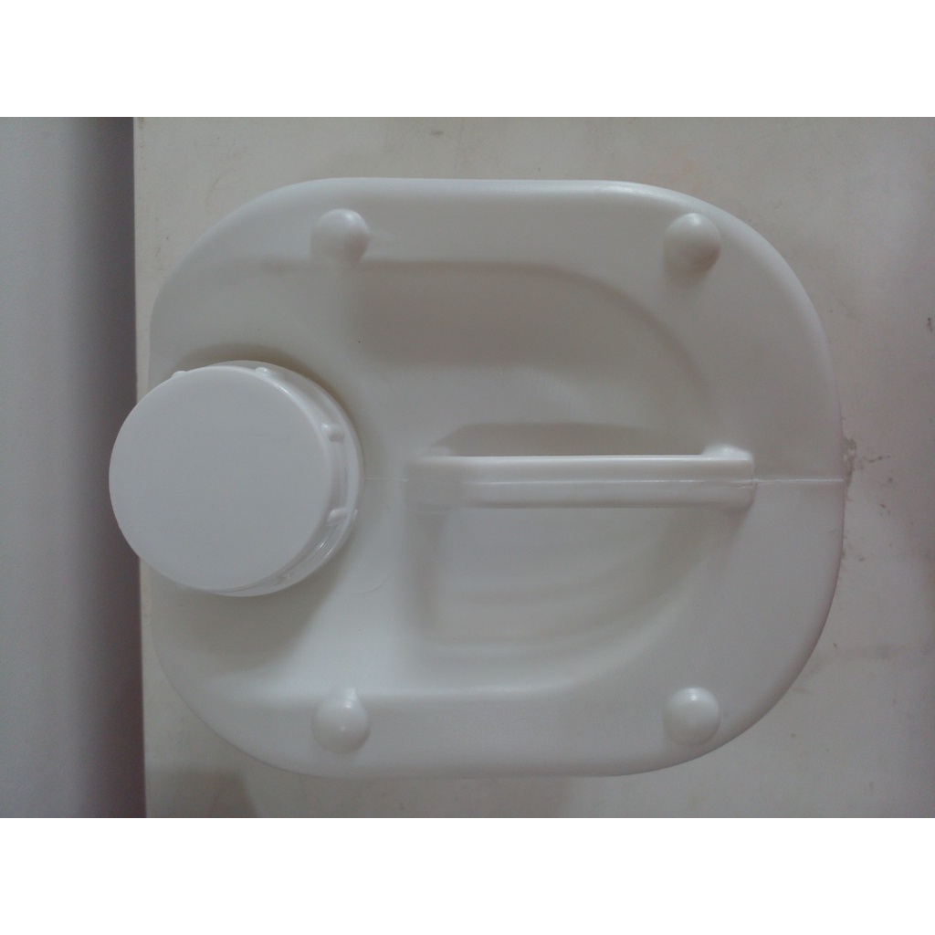 Can nhựa 5 lít , can nhựa HDPE đựng hóa chất, nắp màu trắng - can màu trắng