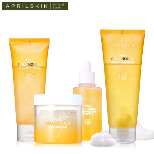 Aprilskin Set Full 4 sản phẩm của dòng Calendula