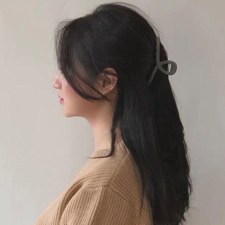 Kẹp Tóc Màu Trơn Phong Cách Đơn Giản Cho Nữ