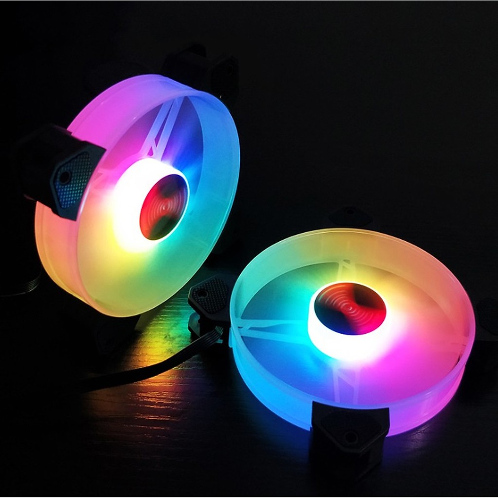 Bộ 2 Quạt + Hub Khiển Coolmoon X - Led RGB - Đồng Bộ Hub Coolmoon - Hàng chính hãng