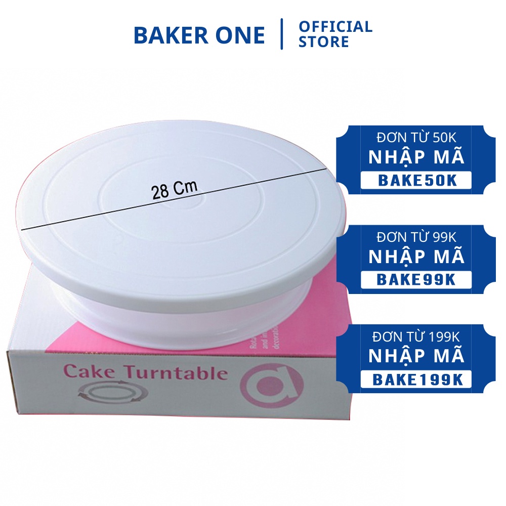 Đế Xoay, Bàn Xoay Dùng Để Trang Trí Bánh Kem, Bánh Sinh Nhật - Dụng cụ làm, bánh Baker One