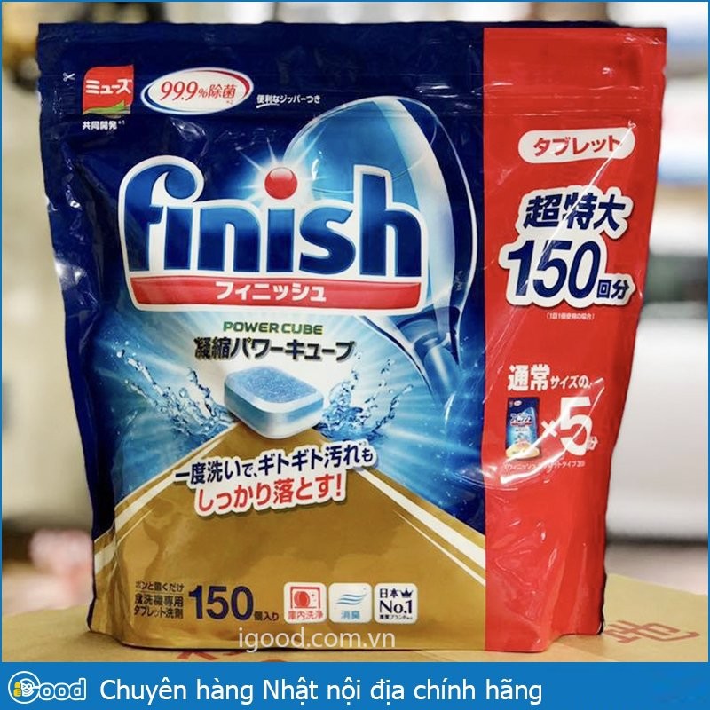 Viên rửa chén Finish Nhật bản 150 viên