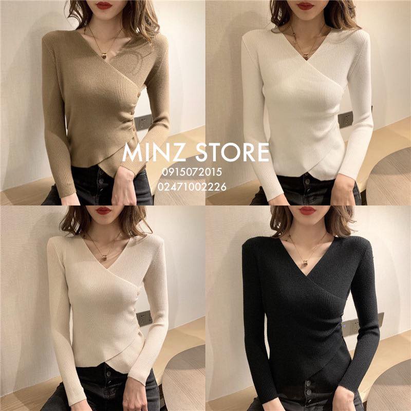 Len vạt chéo 3 cúc hông #185 (4 màu)
