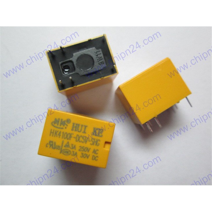 [2 CON] RELAY 6 CHÂN 5V-3A HK4100F-DC5V-SHG (6P5V3A)