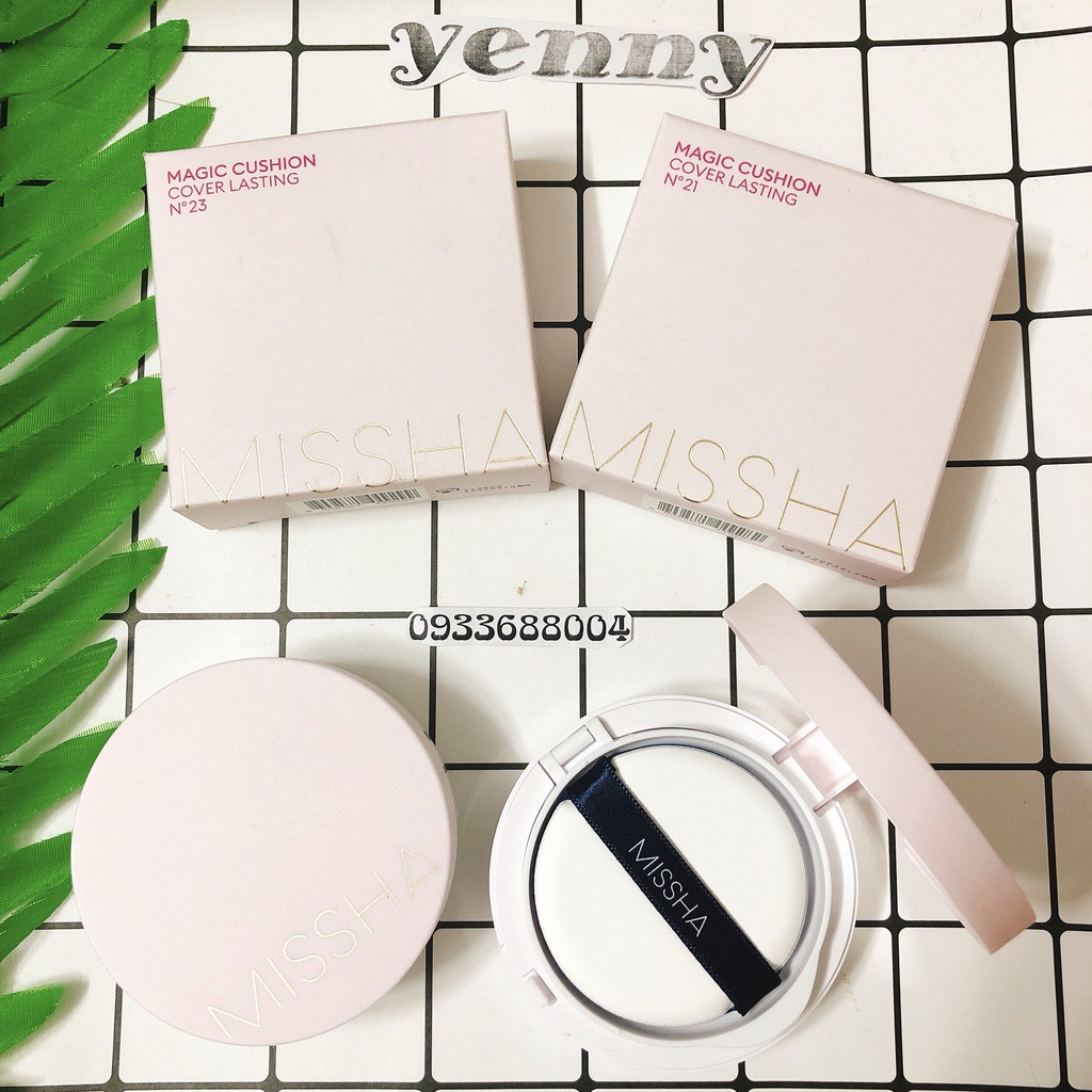 Phấn Nước Missha Magic Cushion Cover Lasting SPF50/PA - Hồng