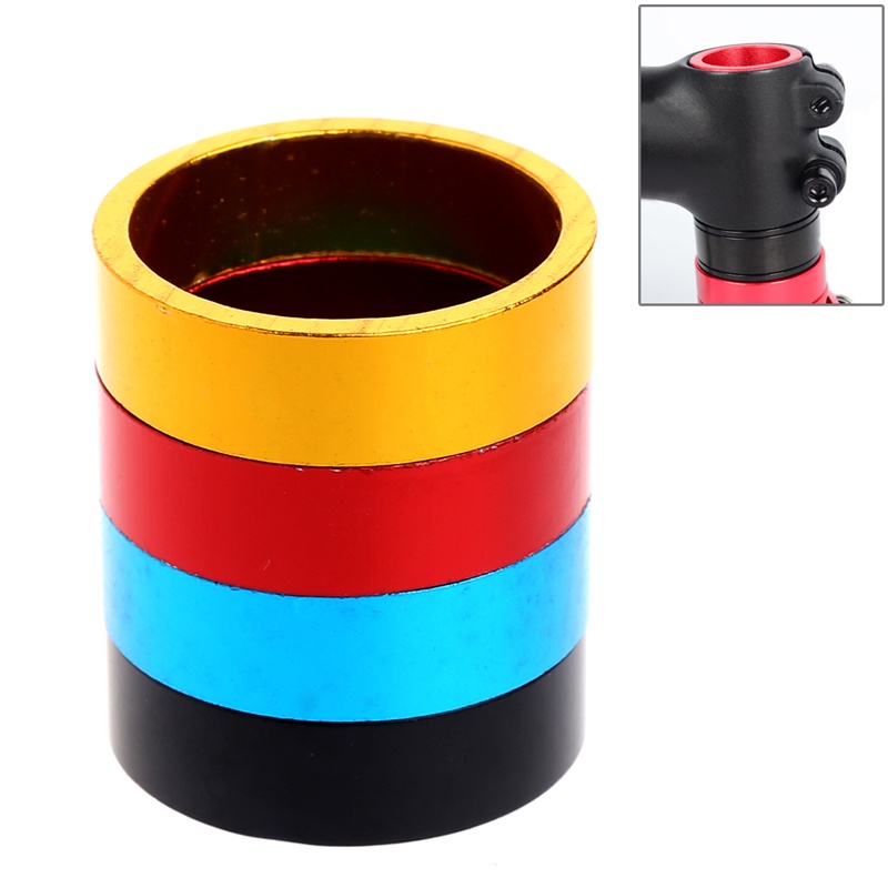 Vòng Đệm Cổ Xe Đạp MTB BMX Bằng Nhôm 4 Màu Kích Thước 1 10MM Màu Sắc