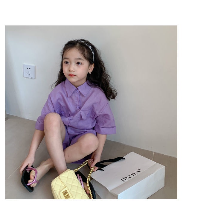 Bộ Đồ Cotton Lanh Tay Ngắn Phong Cách Mới Dành Cho Bé Trai Và Bé Gái