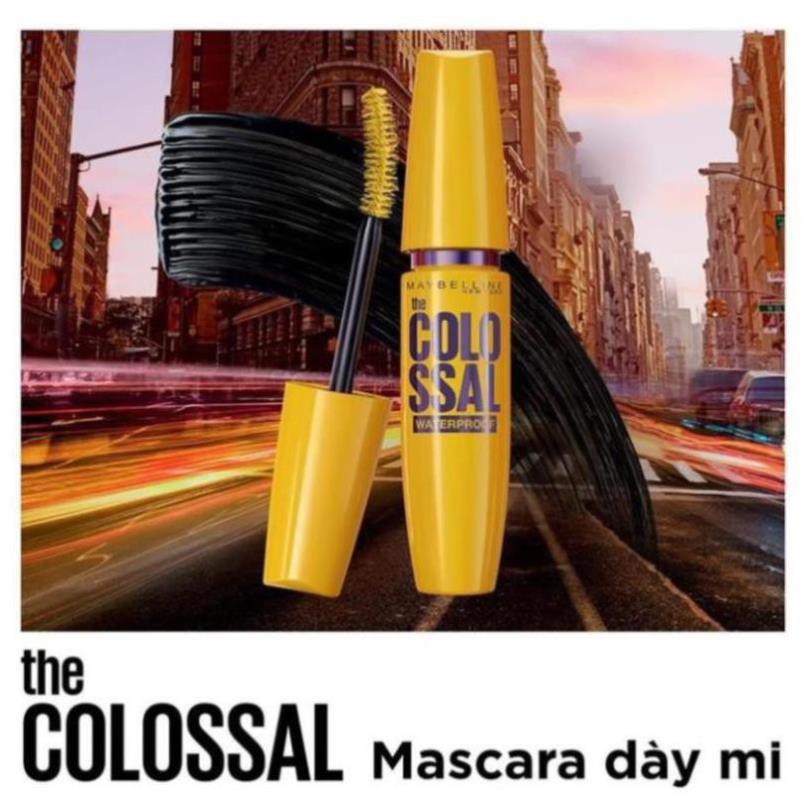 Mascara maybelline vàng the magnum volum express waterproof - chuốt mi không lem không trôi 10ml