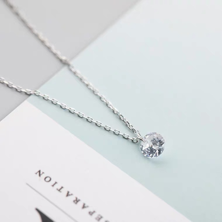 Dây chuyền bạc nữ TLEE mặt nụ đá sang trọng TleeJewelry D0133