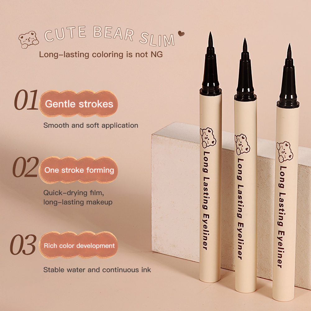 Bút kẻ mắt nước GECOMO màu đen chống nước lâu trôi | BigBuy360 - bigbuy360.vn