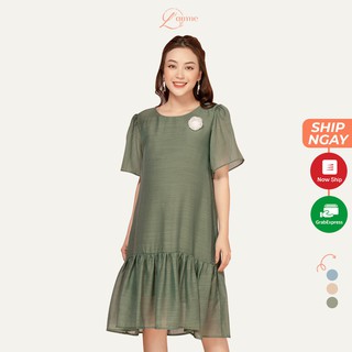 Đầm bầu dự tiệc Sara Dress chiếc váy lụa tơ hai lớp cho mẹ bầu đi tiệc thiết kế bởi LAMME