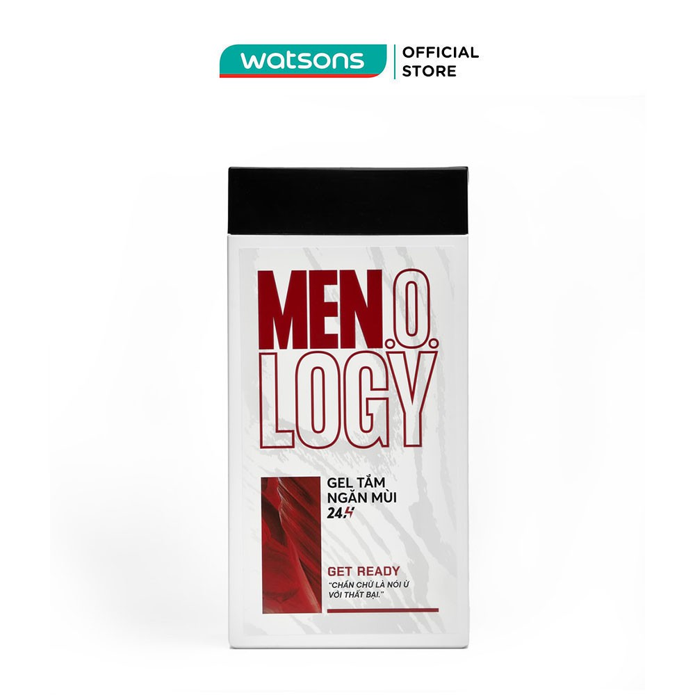 Gel Tắm Men.o.logy Get Ready Ngăn Mùi 24H Hương Đàn Hương và Tuyết Tùng 350ml