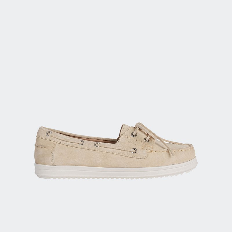 [Mã FASHIONMALLT4 giảm 15% đơn 150k] Giày Lười Nữ Geox D Genova Moc A - Suede