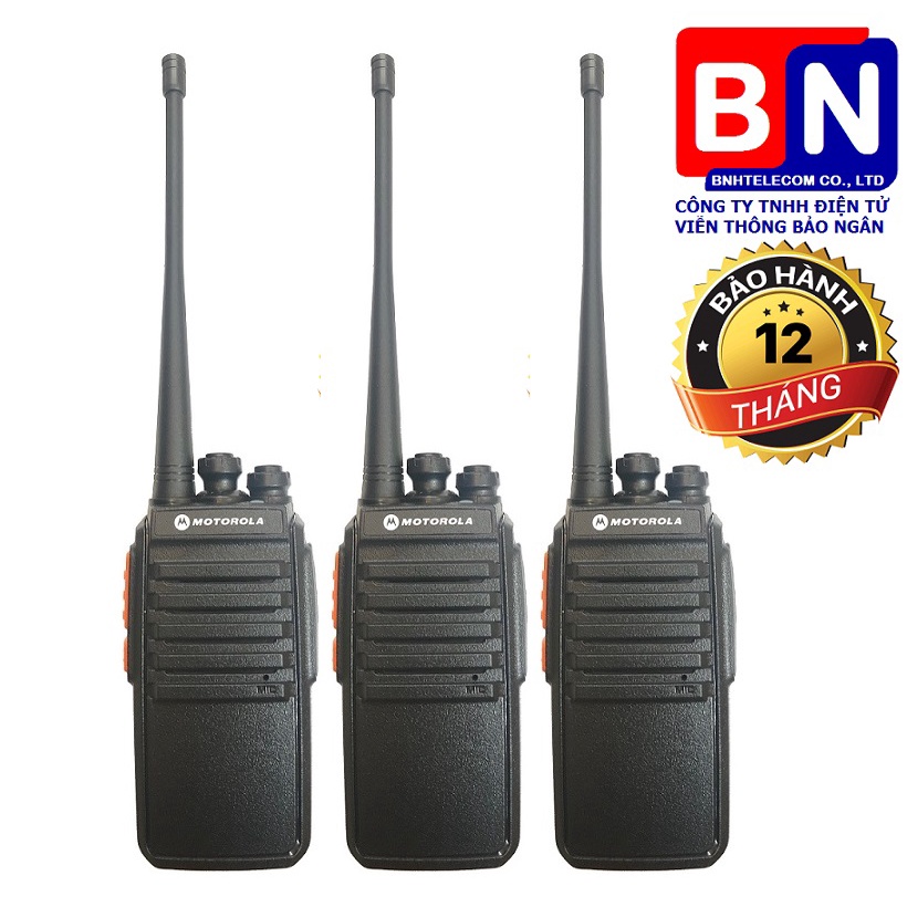 Bộ 3 Bộ đàm motorola GP588 - 2 Chế Độ Sạc, Giá Rẻ, Siêu Bền, Bảo Hành 12 Tháng