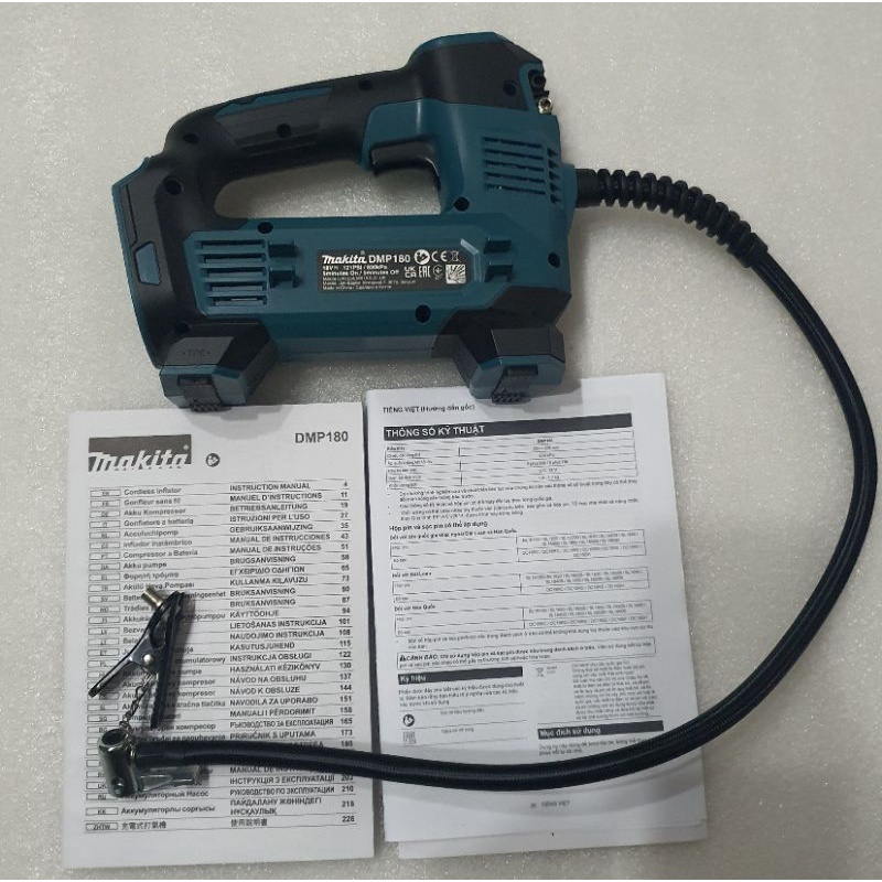 BƠM HƠI MAKITA 18V DMP180Z ( THÂN MÁY KHÔNG GỒM PIN SẠC)