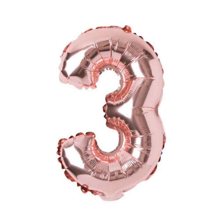 Bong Bóng Số 3 ARTBOX Giấy Bạc Màu Vàng Hồng Dễ Thương