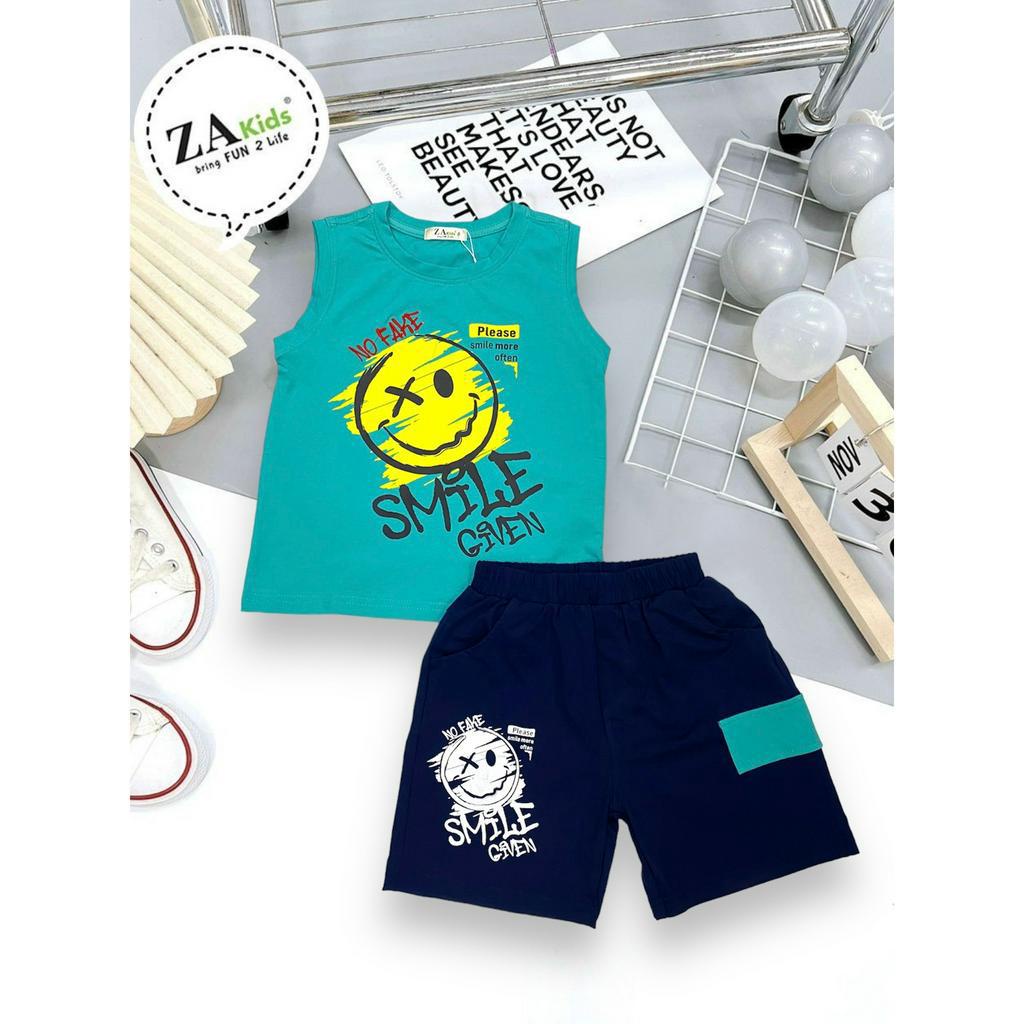 Bộ Quần Áo Thun Sát Nách Mùa Hè Bé Trai (2-10) ZAkids ZA02342SN
