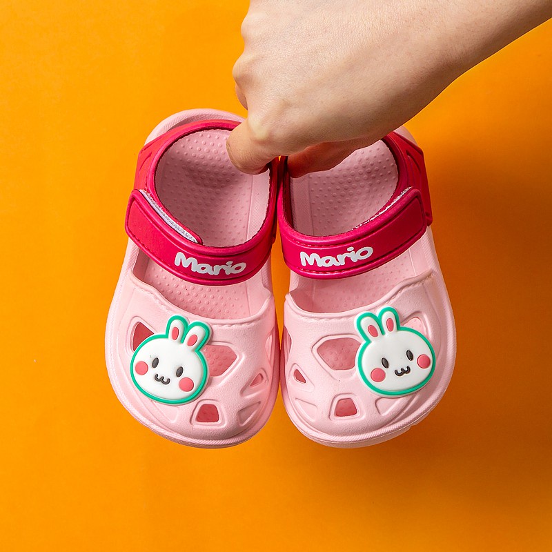 Cherrful Mario Sandal Tập đi Bé Trai Bé Gái In  bức tranh động vật Cute- Siêu Nhẹ Mềm Chống Trơn Trượt Bé 2-14 Tuổi Đi