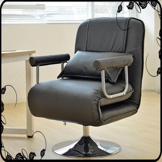 Ghế sofa giường bọc da - ghế lười kèm gối thư giãn đa năng - ghế văn phòng