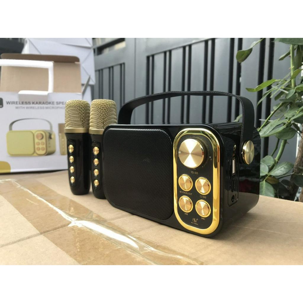 Loa Karaoke YS 105 Kèm 2 Micro Không Dây