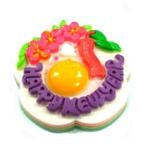 Khuôn rau câu hoa mai happy new year 20 cm hiệu vĩnh trường - mẫu số 16