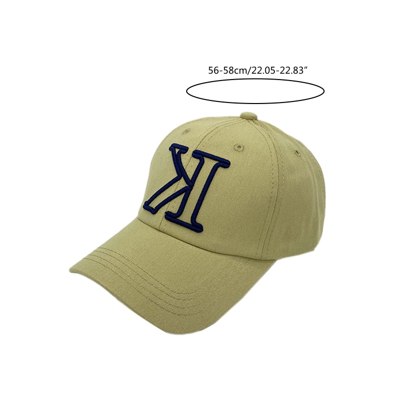 Mũ Lưỡi Trai Thêu Chữ K Phong Cách Retro 10MK