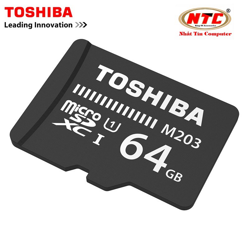 Thẻ nhớ MicroSDXC Toshiba M203 UHS-I U1 64GB 100MB/s (Đen) - Hàng chính hãng | BigBuy360 - bigbuy360.vn