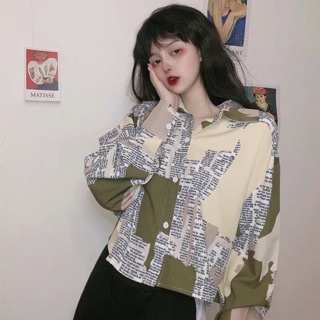 SƠ MI LOANG CHỮ ULZZANG CÁ TÍNH