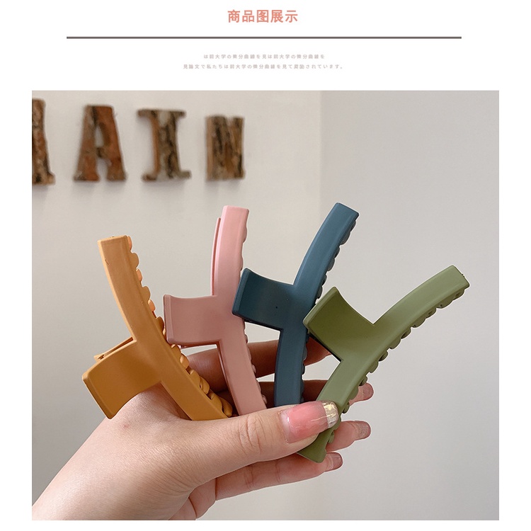 Kẹp Tóc Càng Cua Cỡ Lớn Màu Trơn Thời Trang Cho Nữ