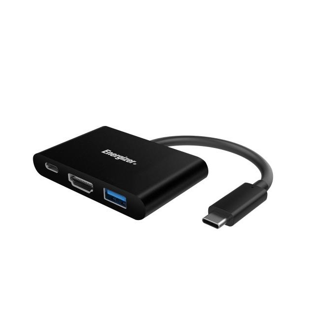 [Mã ELREHOT giảm 10% đơn 100K] Bộ chuyển Usb-C3.1 Hub Energizer USB-A/ USB-C/ HDMI - HC303CV. Bảo hành 2 năm