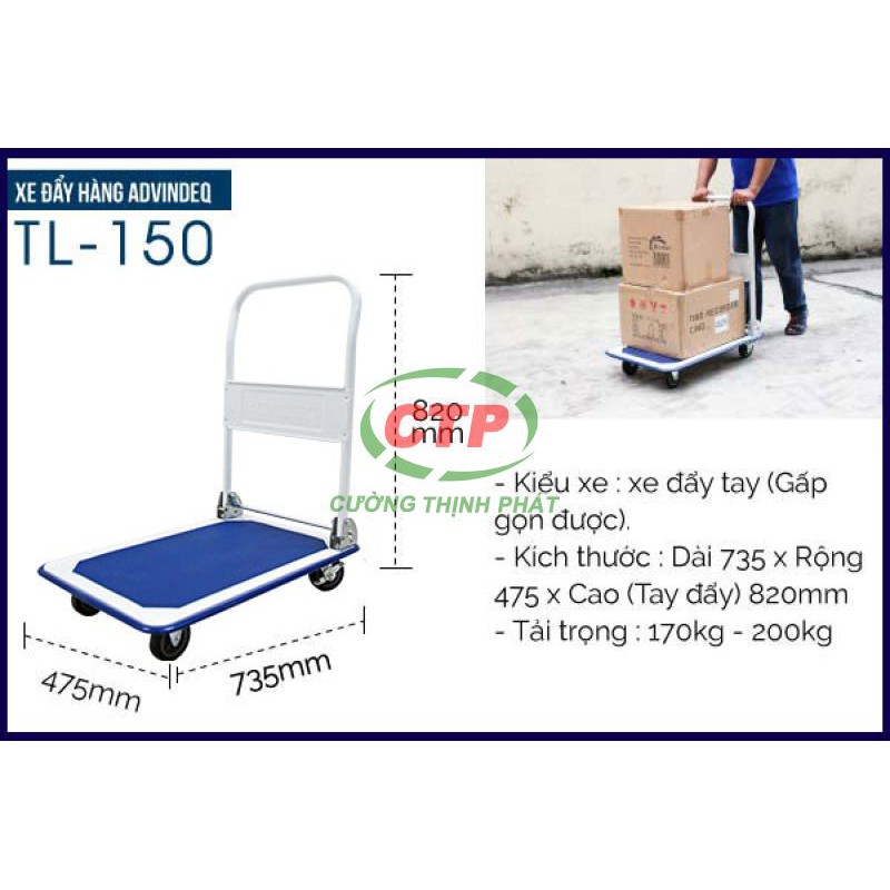 Xe đẩy hàng ADVINDEQ TL150