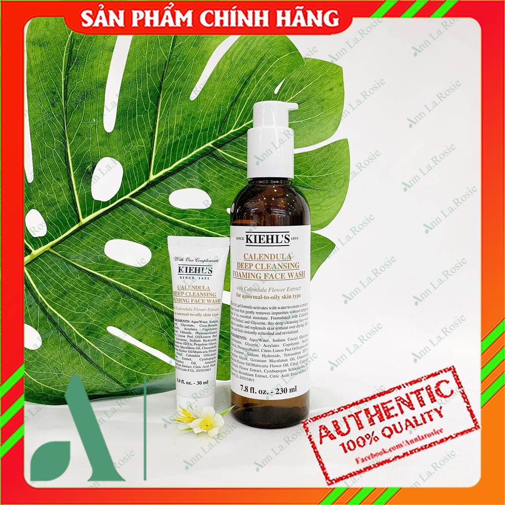 [Mã COS1904 giảm 8% đơn 300K] Sữa Rửa Mặt Hoa Cúc - Kiehl’s Calendula Deep Cleansing Foaming Face Wash
