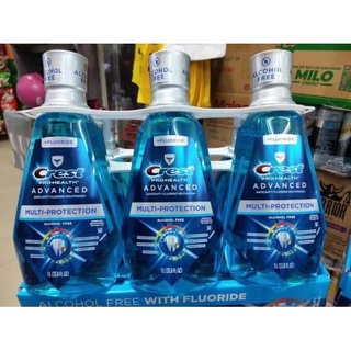 SET 3 chai Nước Xúc Miệng Crest PRO Health Multi Protection 1 lit