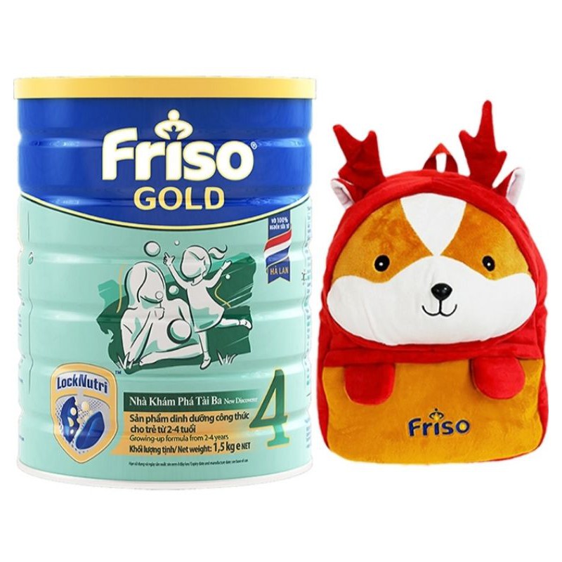 1 lon sữa Friso gold 4 1.5kg tặng balo