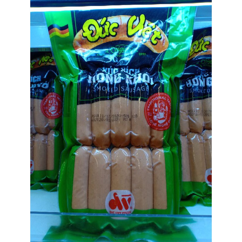 Xúc xích vườn bia /hong khói Đức Việt 500g